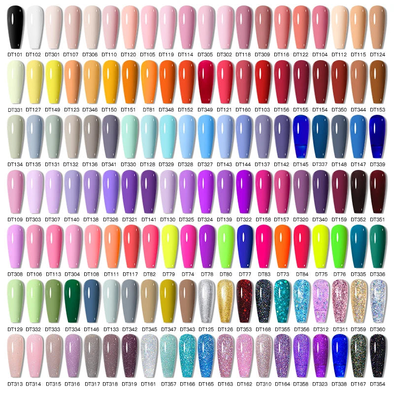 Macaron Series Gel Nail Polish Set with Glitter - Smarsty