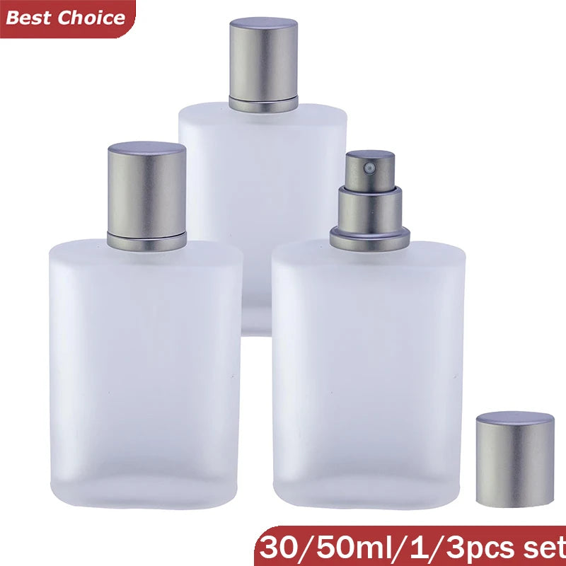 Frosted Glass Spray Bottles Refillable Perfume Atomizer - Smarsty