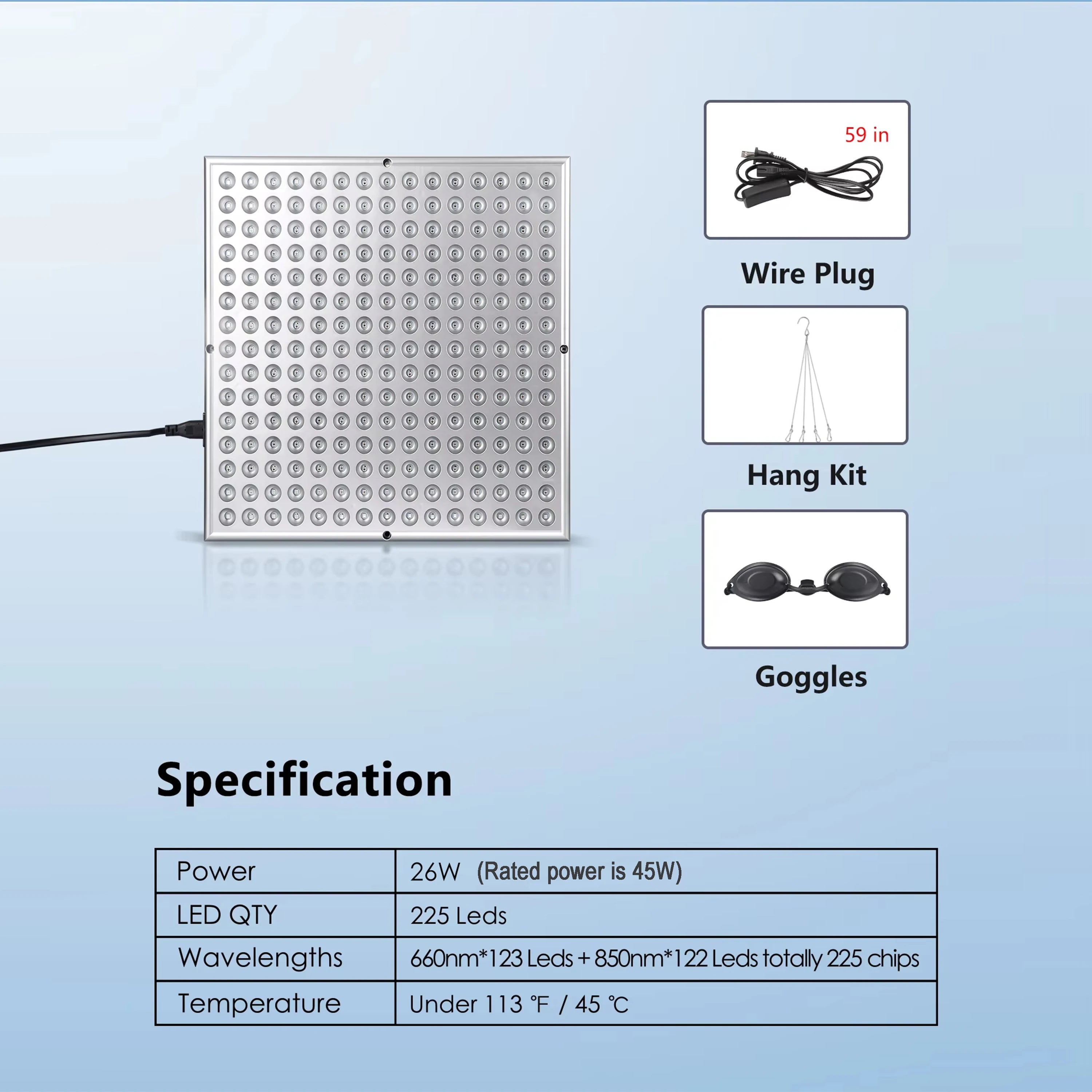 LED Red Light Therapy Panel for Anti Aging Skin Care - Smarsty