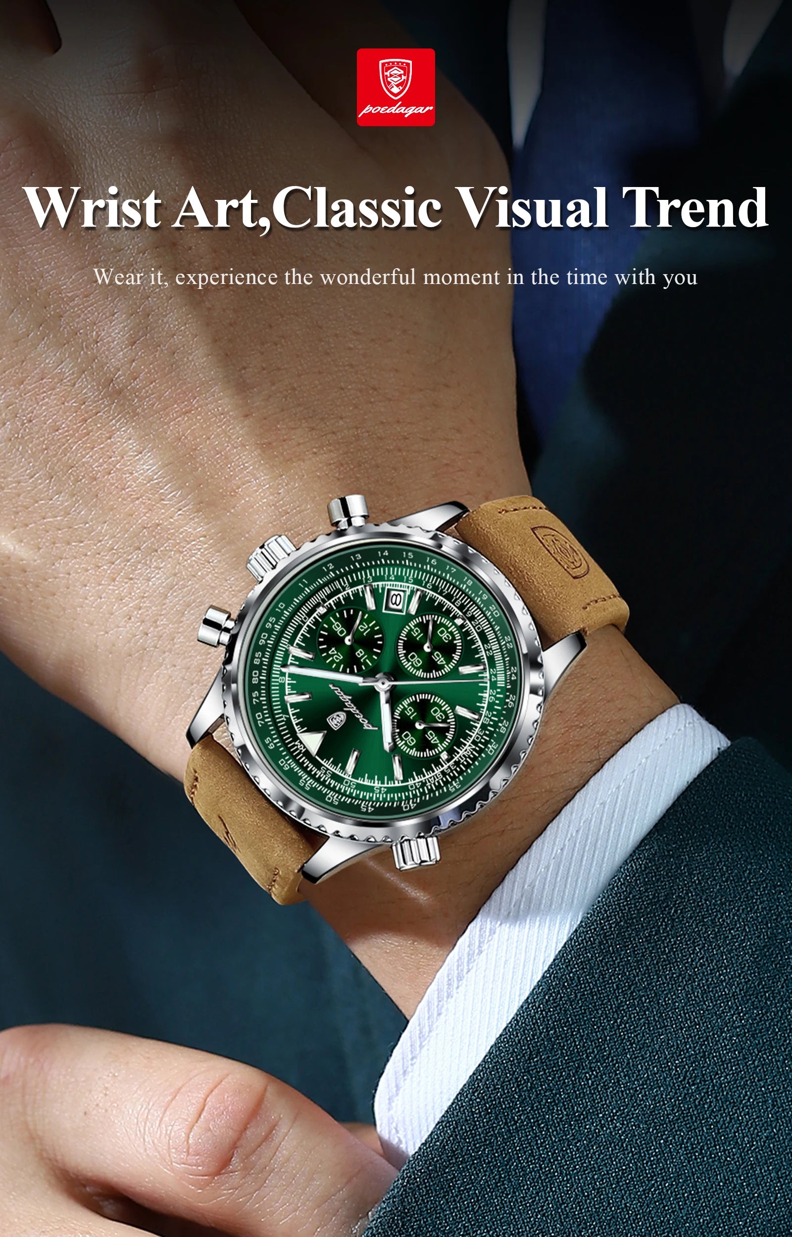 Luxury Waterproof Quartz Chronograph Watch for Men - Smarsty