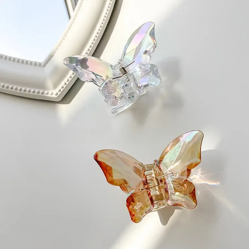 Cute Transparent Butterfly Hair Claw Clips Non Slip - Smarsty