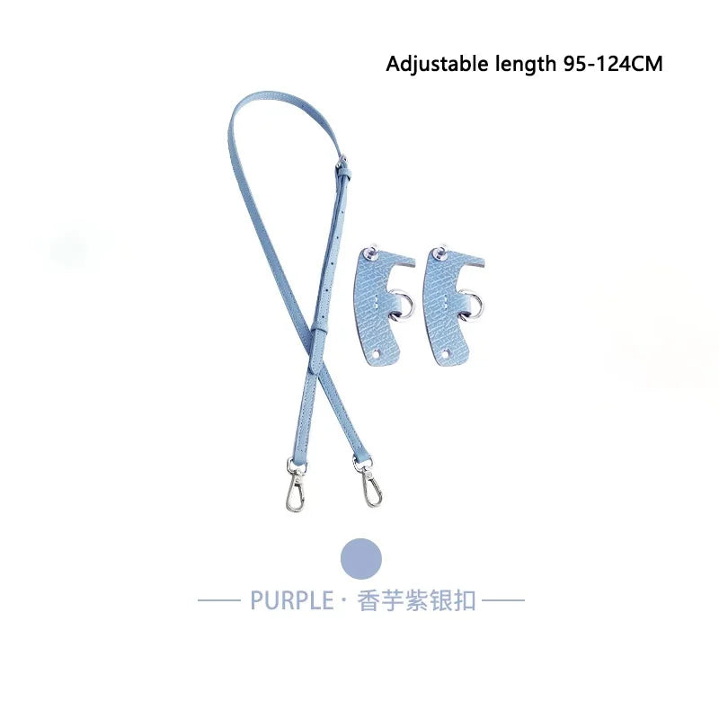 Leather Replacement Crossbody Bag Strap For Longchamp Mini Bag Shoulder Strap Without Punching Modification Bag Accessories