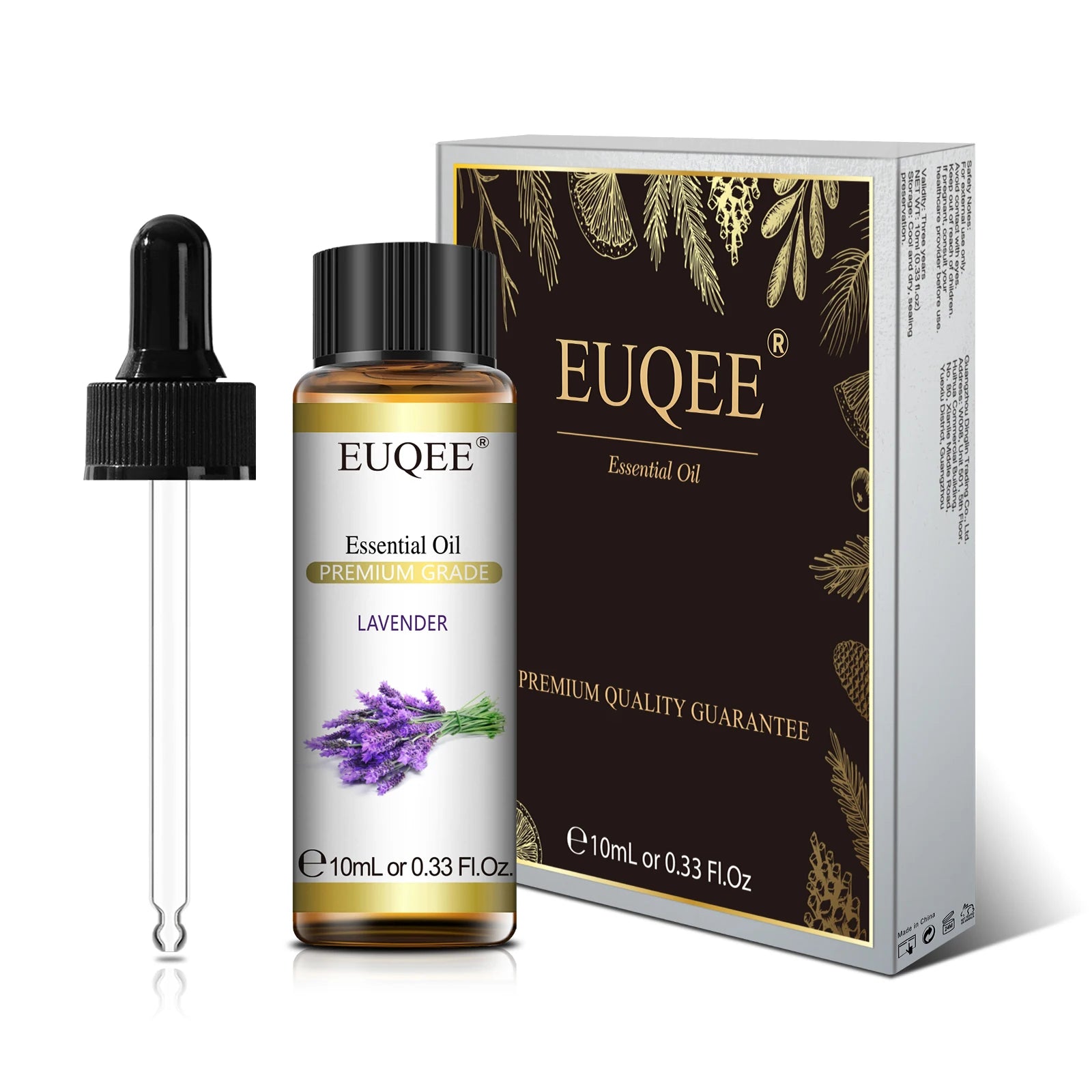 EUQEE 10ml Pure Natural Essential Oil Lavender Jasmine Eucalyptus Vanilla Sandalwood Sweet Orange Lemon Oregano Neroli Fragrance - Smarsty
