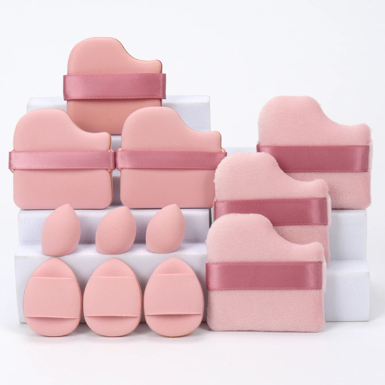 12-Piece All-Purpose Makeup Sponge Set for Flawless Application - Smarsty