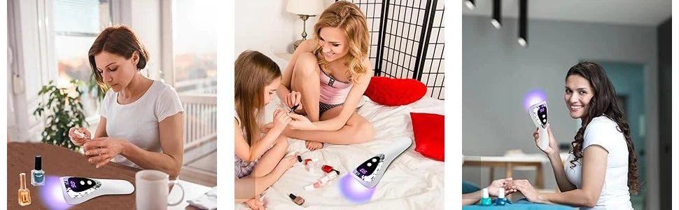 Handheld UV LED Nail Dryer Mini Rechargeable Lamp - Smarsty