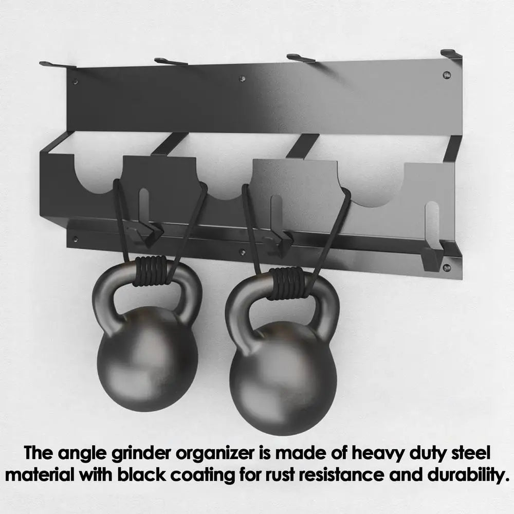 Wall Mount Angle Grinder Holder Angle Grinder Stand Angle Grinder Disc Grinder Cable Storage Rack For Cutting Polishing Machines by Smarsty