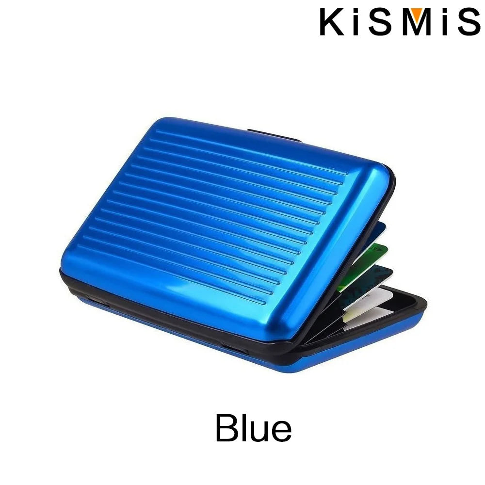 KISMIS RFID Metal Wallet and Business ID Credit Card Women Men Business ID Credit Card,Protector Wallet Card Holder Package Box
