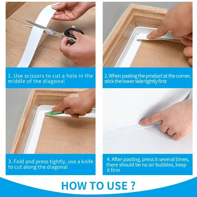 Waterproof Adhesive Sealing Tape for Bathrooms and Kitchens - Smarsty