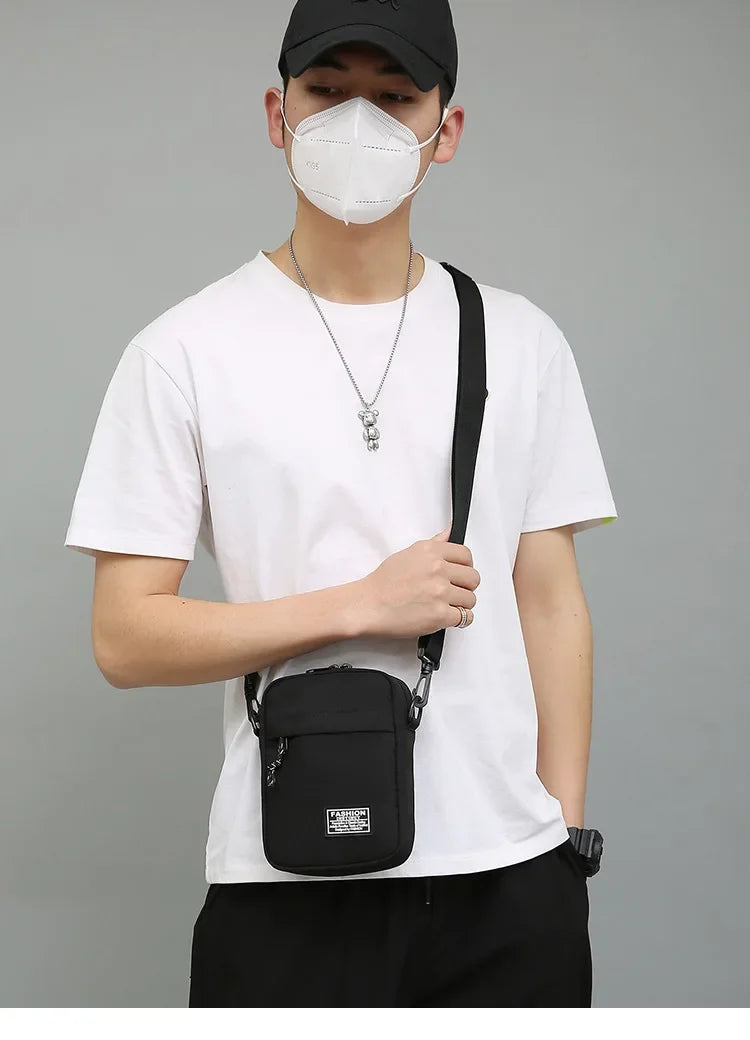 Compact Square Crossbody Bag With Oxford Cloth Durability - Smarsty