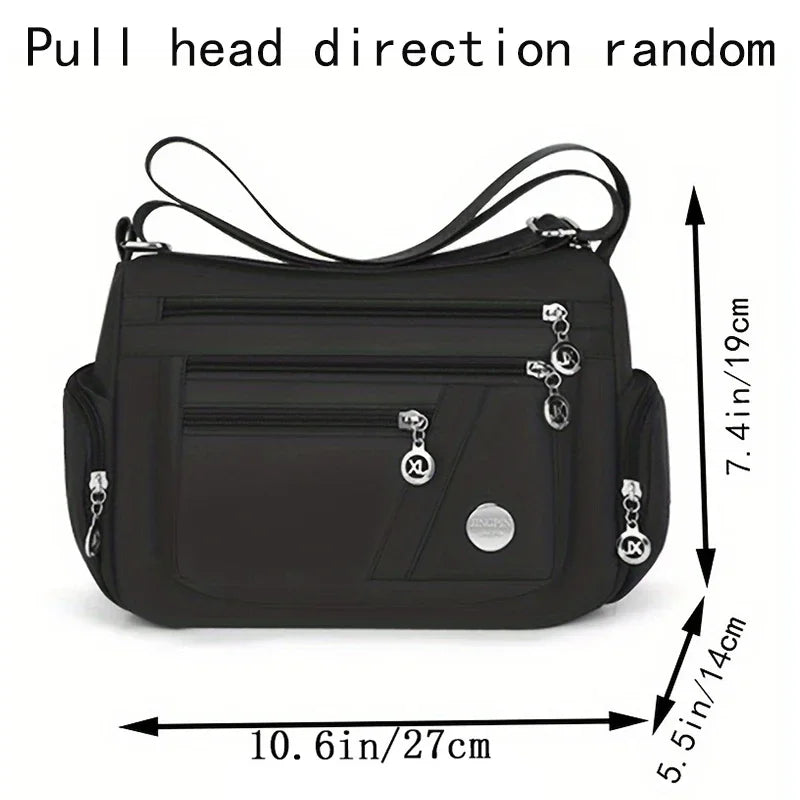 Unisex Nylon Crossbody Bag With Durable Oxford Cloth - Smarsty