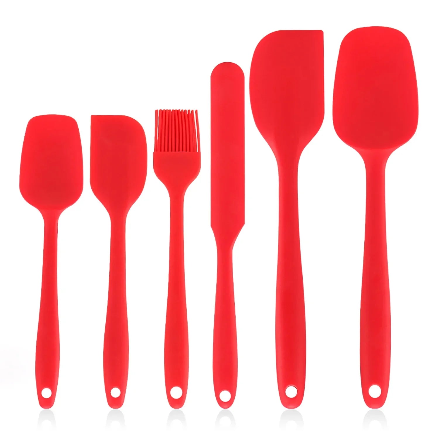 Heat Resistant Silicone Spatula Set for Baking - Smarsty