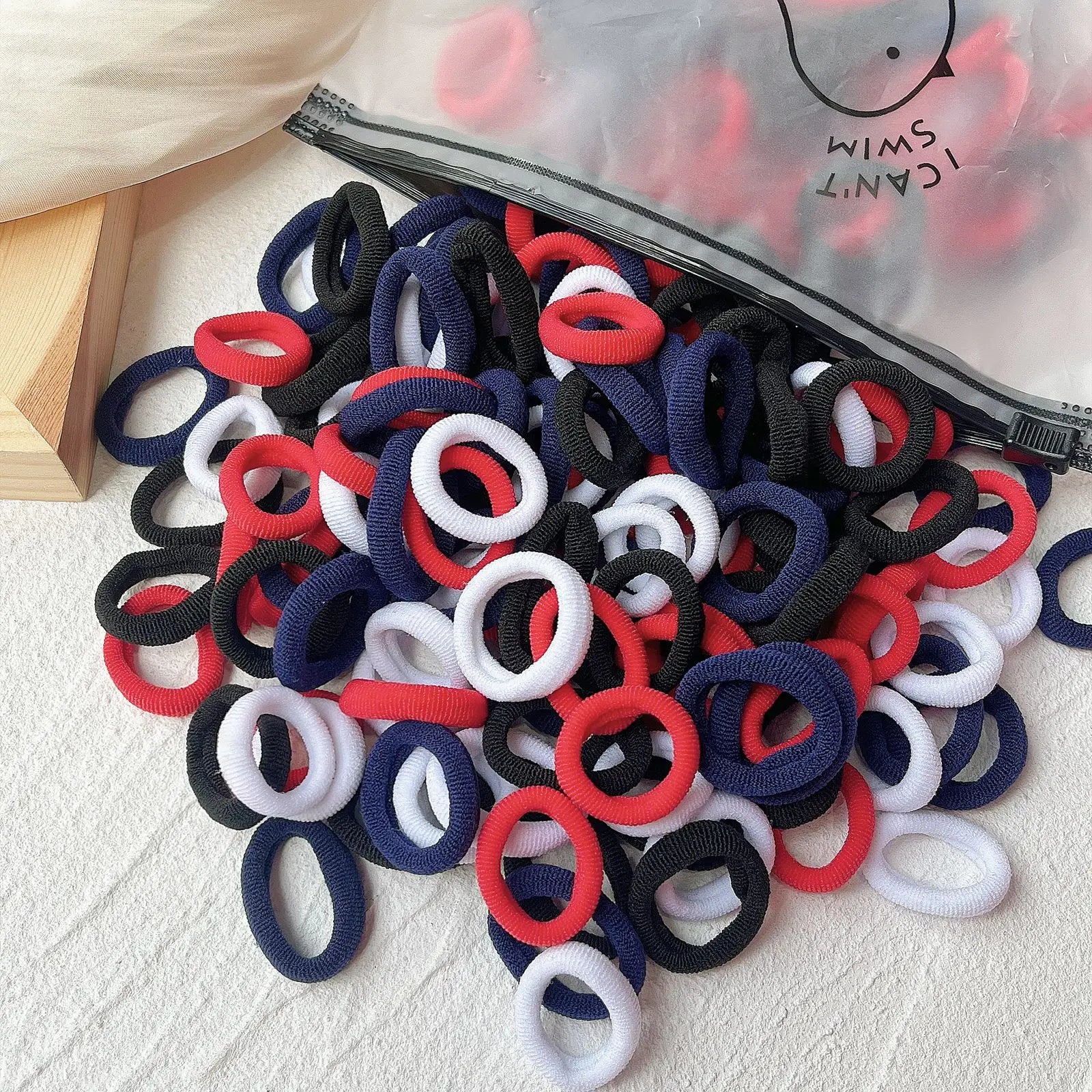 Kids Colorful Elastic Hair Bands Soft Non Slip Scrunchies - Smarsty