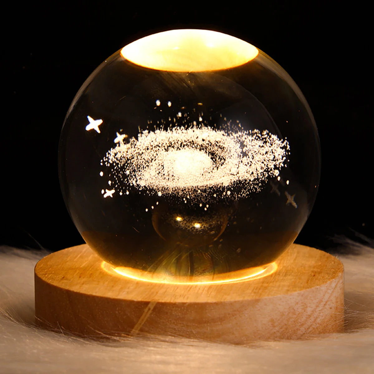 3D Crystal Galaxy Night Light for Home Decor - Smarsty