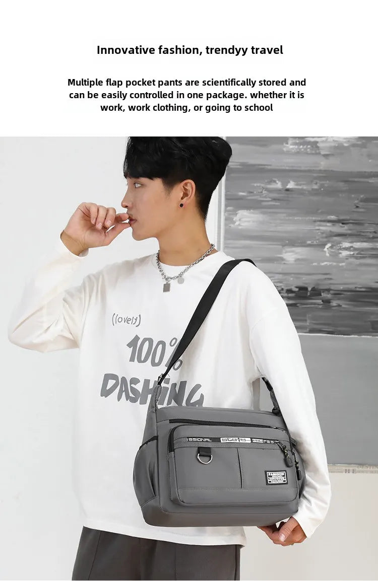 Oxford Shoulder Bag Large Capacity Crossbody Messenger Bag - Smarsty