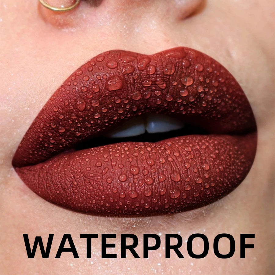 Matte Velvet Waterproof Lip Gloss With Hydrating Formula - Smarsty