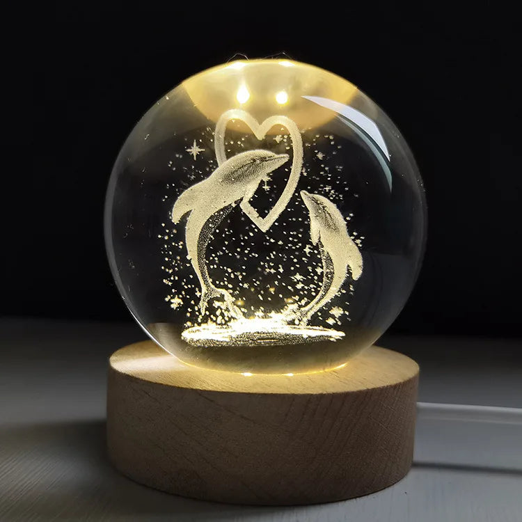 3D Crystal Galaxy Night Light for Home Decor - Smarsty