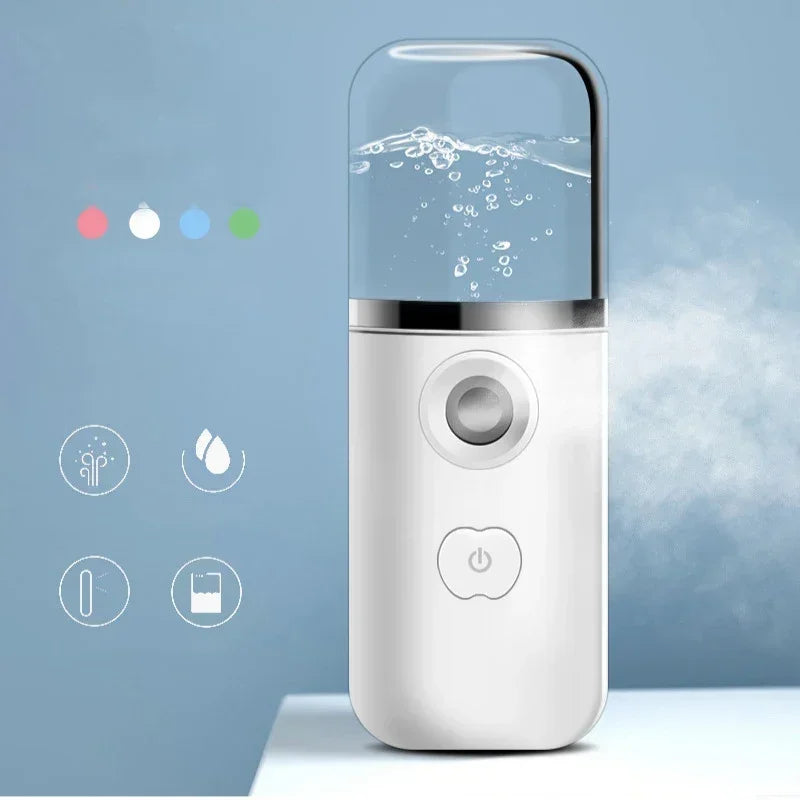 Mini Portable Humidifier Nano Mister Facial Steamer for Hydrated Skin - Smarsty