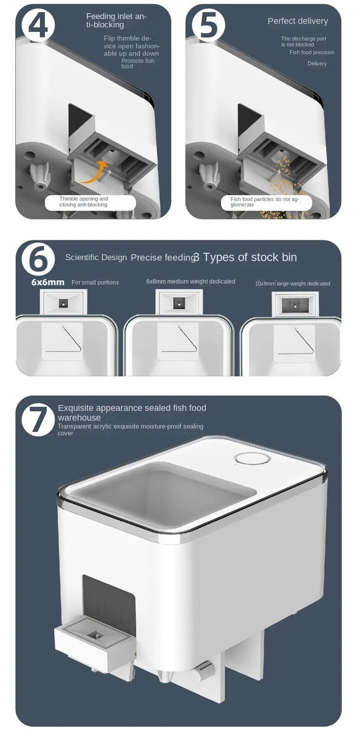 Automatic WiFi Fish Tank Feeder with Voice Control - Smarsty