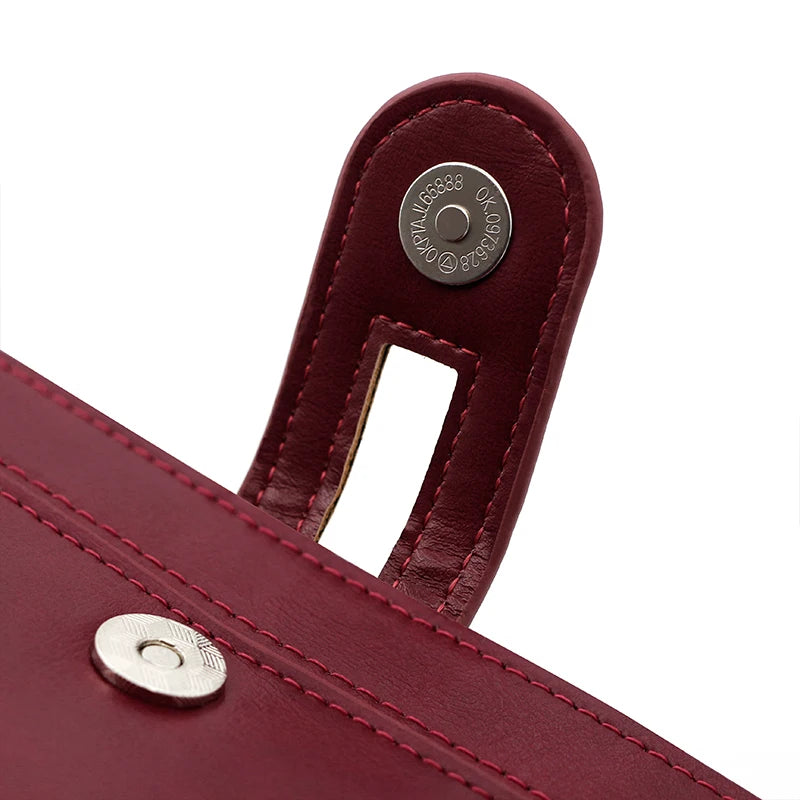 Fashionable New Women's Long Wallet, European and American Fashion Phone Bag, PU Leather Multi Card Carrying Bag