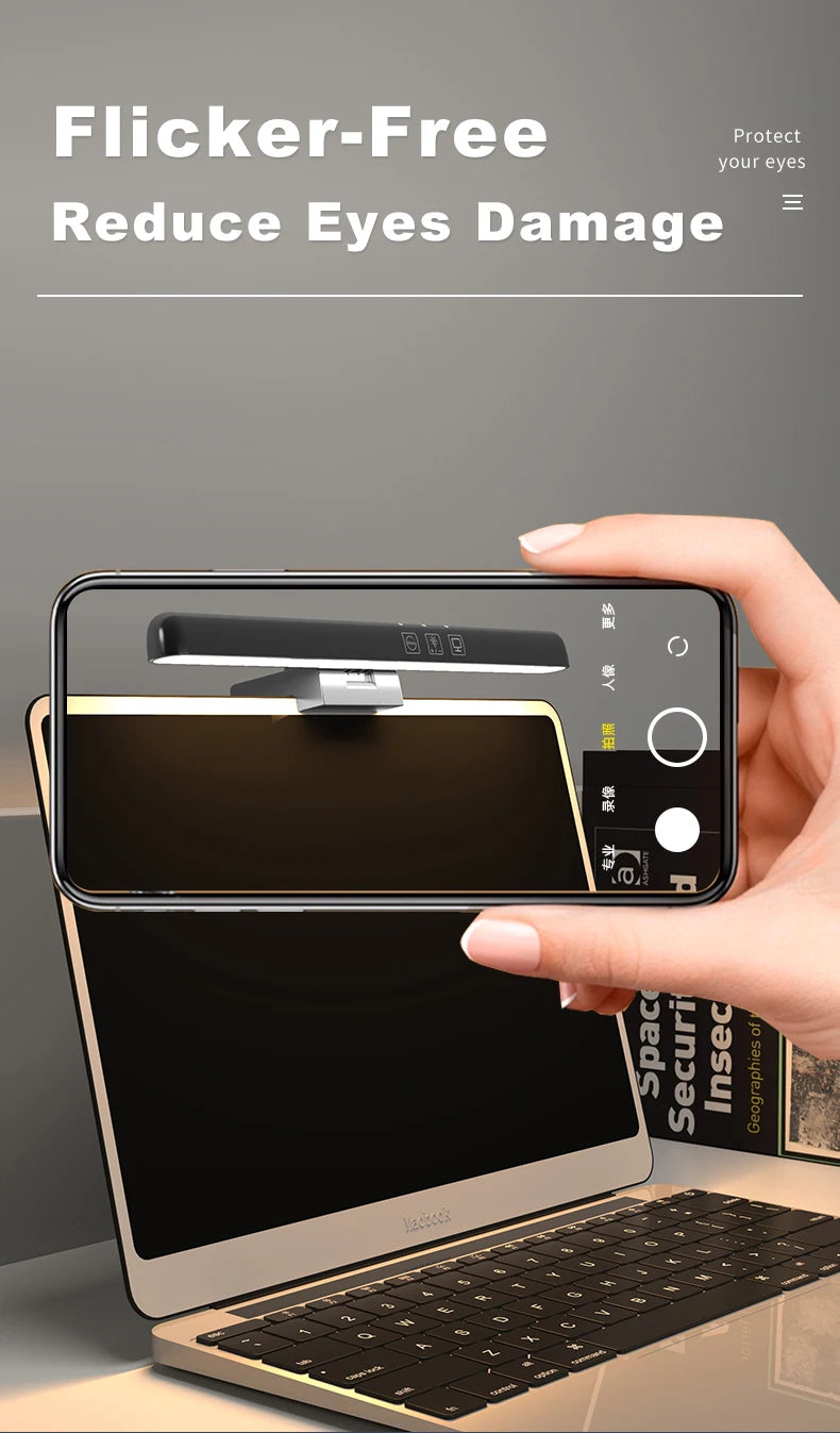 LED Computer Monitor Light Bar for Eye Protection and Dimming - Smarsty