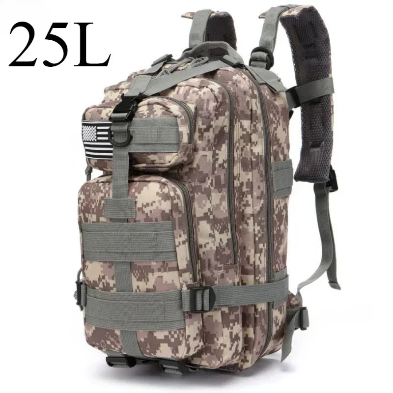 25L/50L Tactical Backpack Molle Bag Outdoor Bags Backpack for Hiking Camping Trekking Hunting Fishing GYM Bags Backpacks - Smarsty