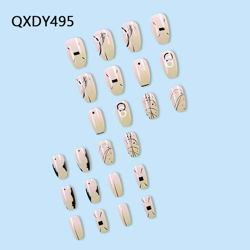Long Coffin Nails with Glitter Diamond Finish - Smarsty