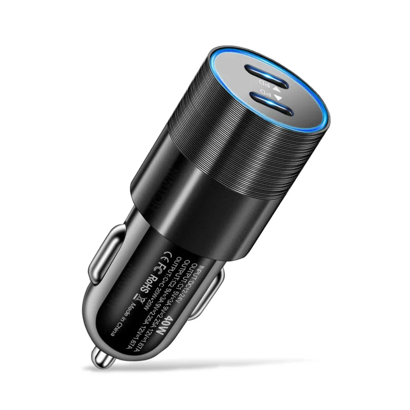 HeavyDuty USB Type C Car Charger PD Fast SixtyFiveW Output - Smarsty