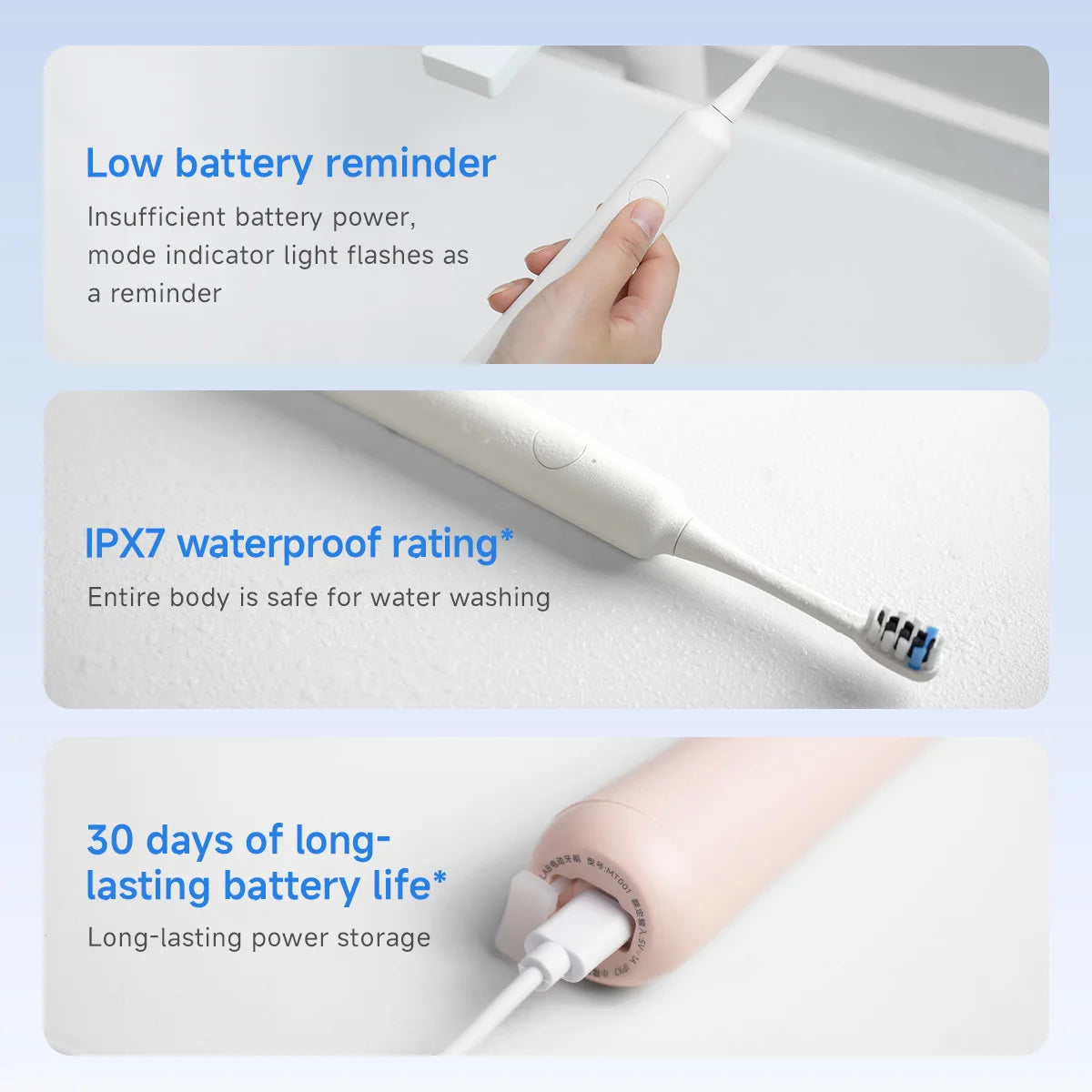 DOCO Sonic Electric Toothbrush With Smart Whitening Features - Smarsty