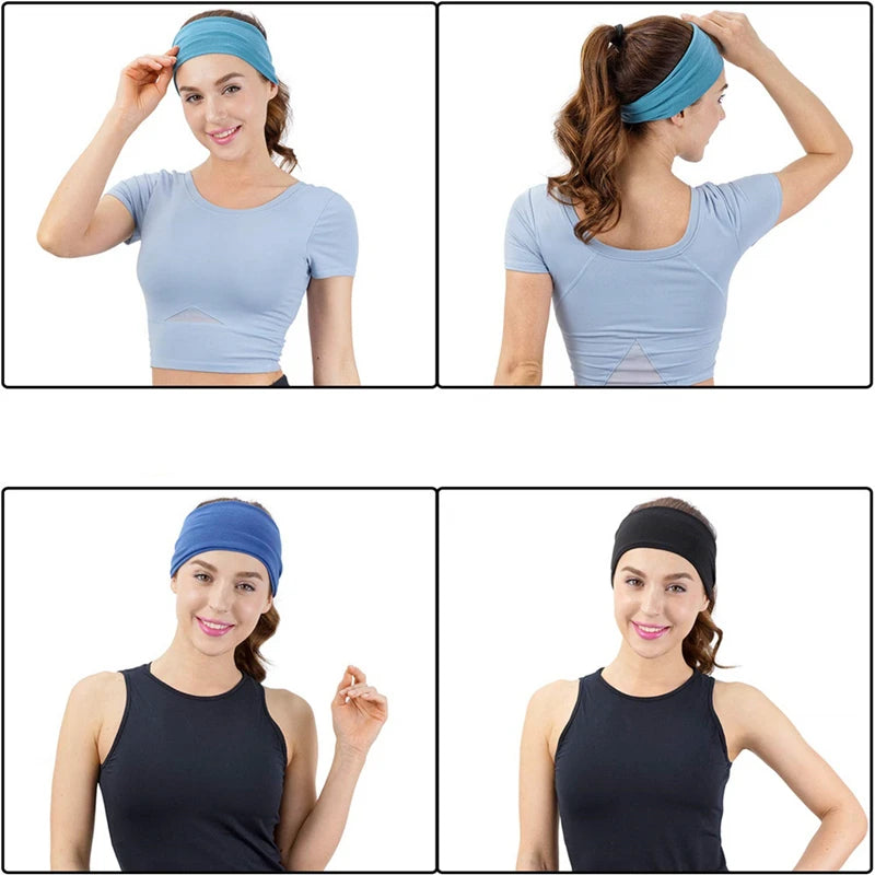 Women Cotton Turban Headband Elastic No Slip Comfort - Smarsty
