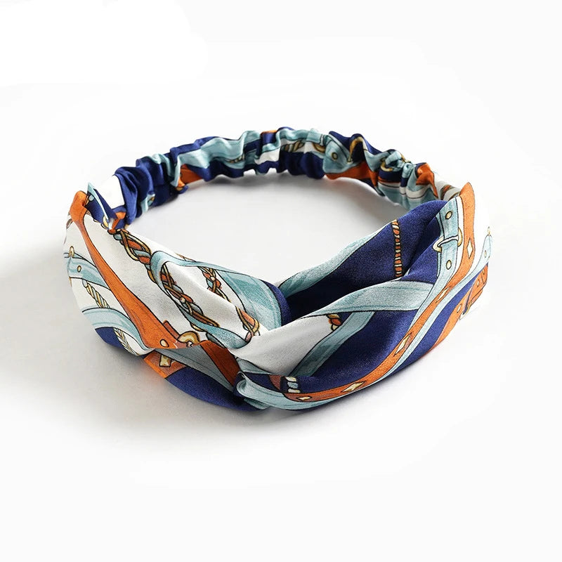 Bohemian Print Cashmere Headbands For Women Vintage Comfort - Smarsty