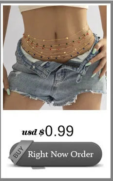 PuRui Sexy Crystal Glass Belly Chain for Women - Smarsty