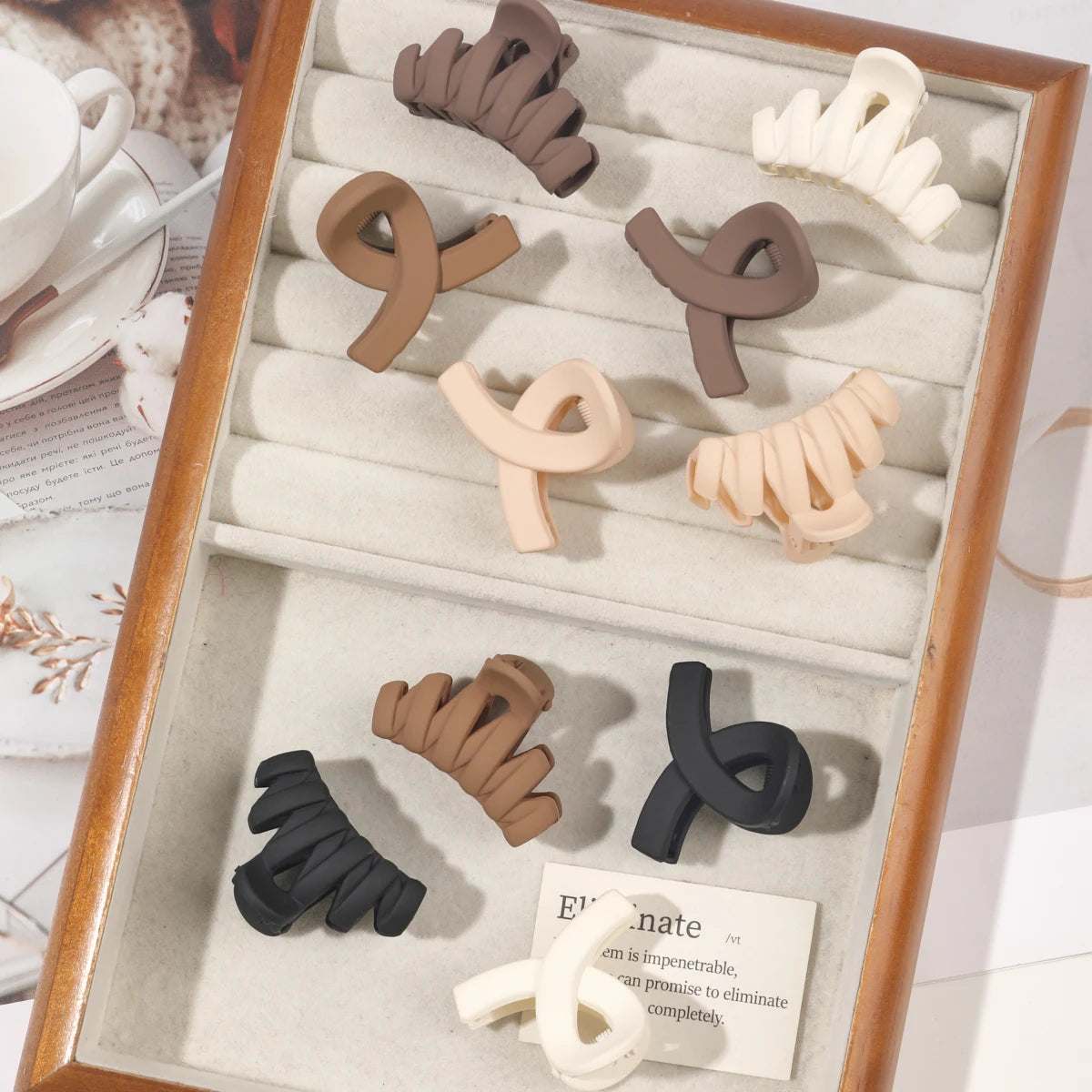 Small Flower Hair Claw Clips For Thin Hair Secure Hold - Smarsty