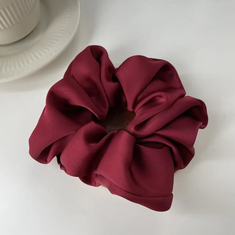 Satin Scrunchies Hair Accessories Gentle Soft Hold Premium - Smarsty
