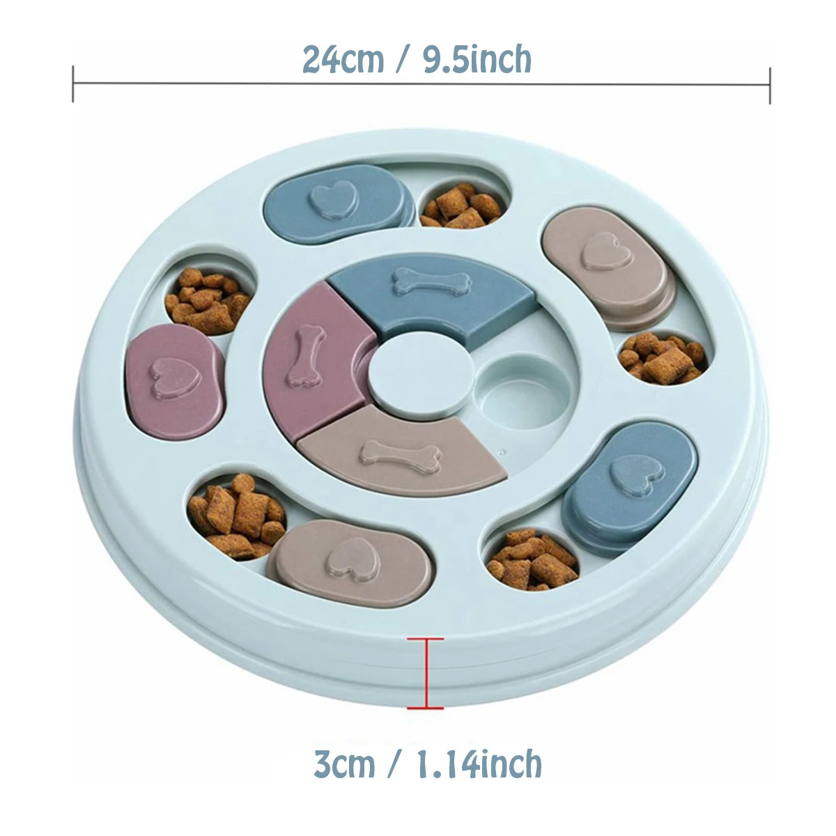 Interactive Dog Food Hiding Bowl for Boredom Relief - Smarsty