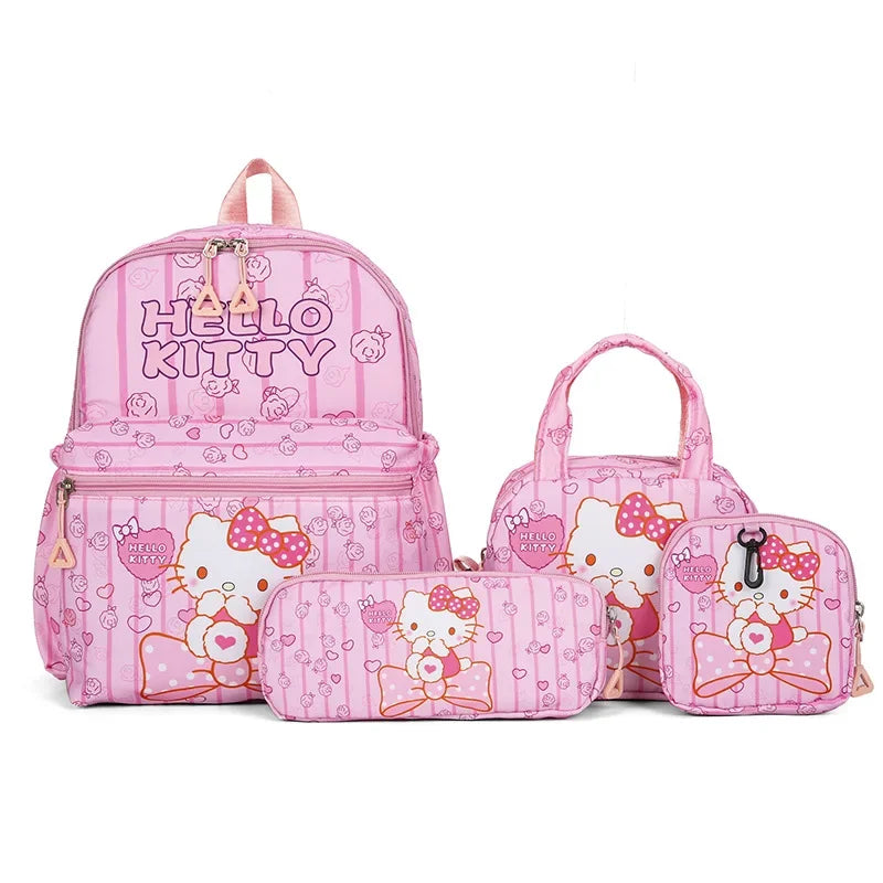 Cute Cartoon Kids Backpack Set With Pencil Case And Wallet - Smarsty