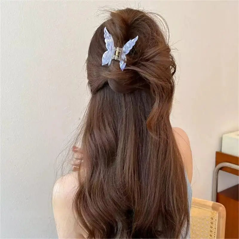 Three Dimensional Butterfly Acetate Hair Clip Lightweight - Smarsty