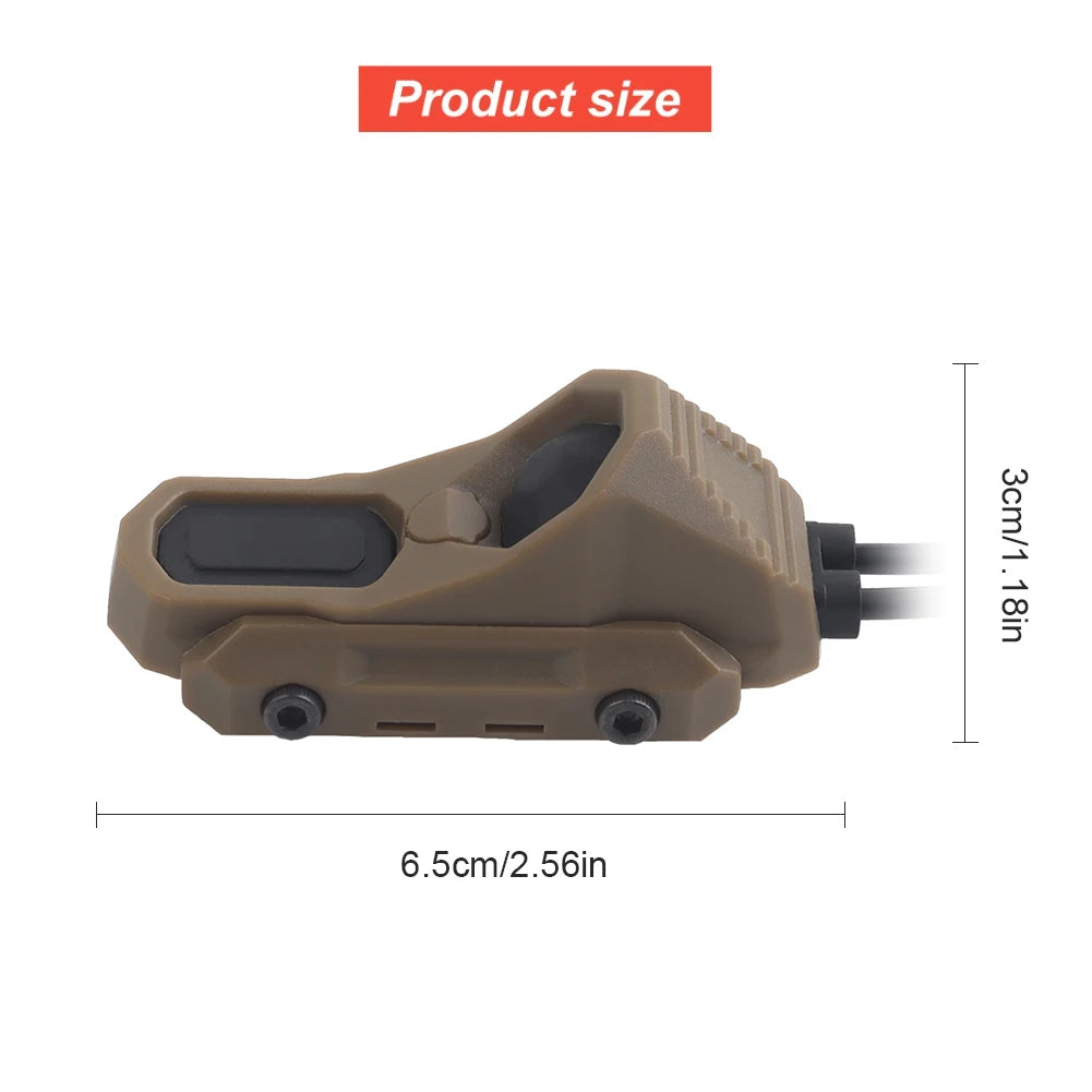 AXON PEQ Laser Pushbutton Dual Button Remote Activation Pressure Switch for SF Flashlight Laser Pointer Comb