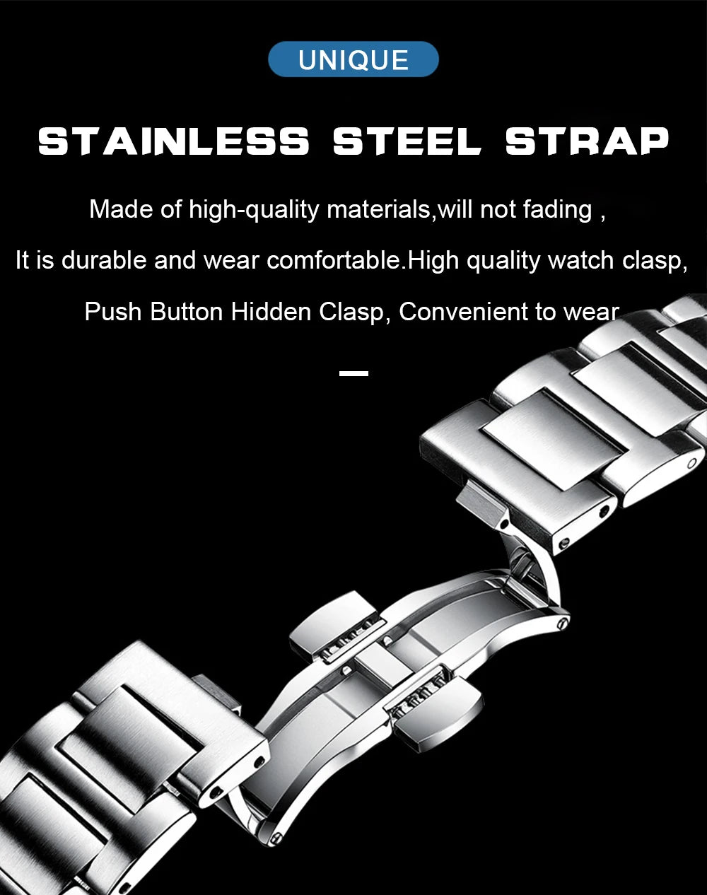 Luxury Waterproof Square Men Wristwatch with Luminous Date - Smarsty