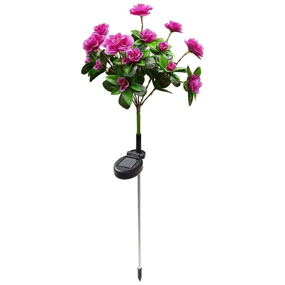 Waterproof LED Solar Azalea Flowers Lamp for Outdoor Decor - Smarsty