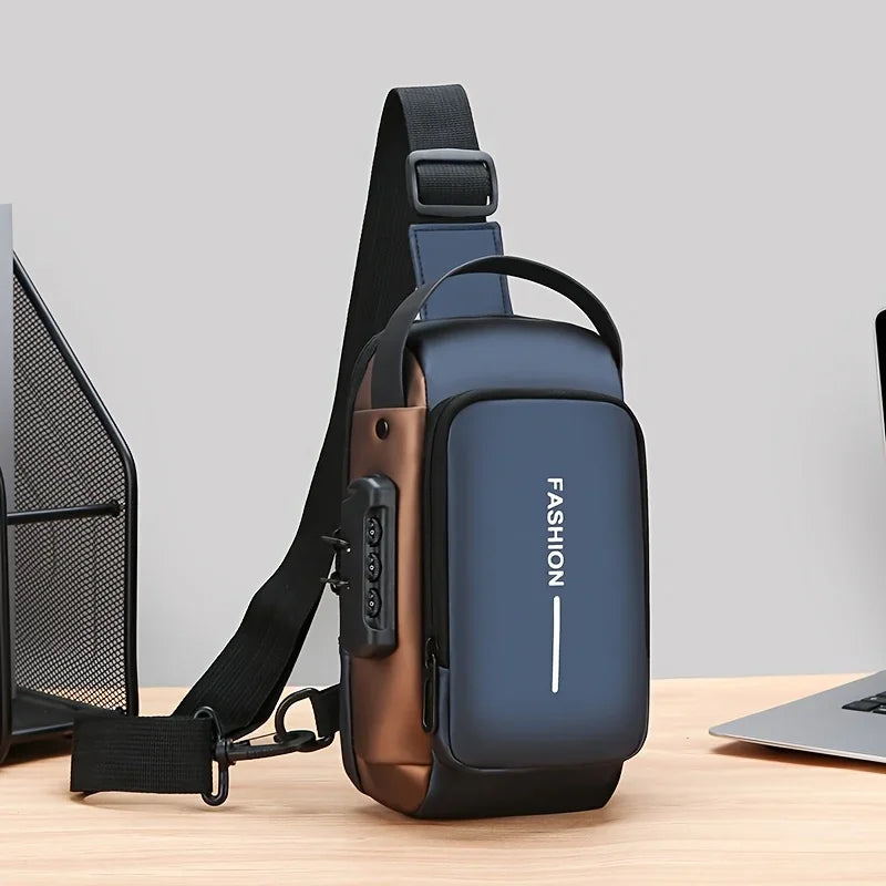 Durable Oxford Sling Bag With Crossbody Phone Pocket - Smarsty