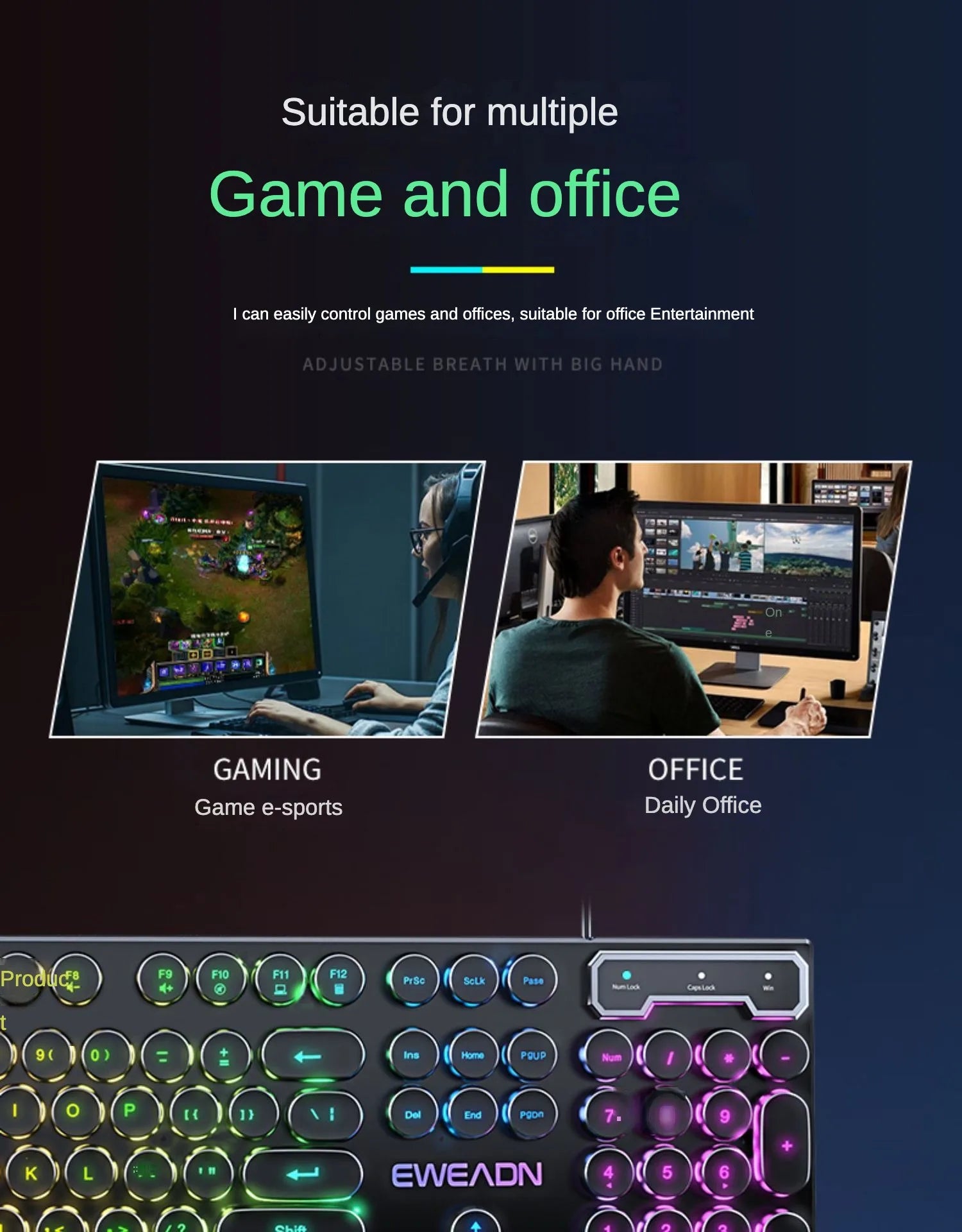 Gamer Wired Keyboard Mechanical Feel E-Sports 104 Keys Usb Wired Gaming Mouse Wired Keyboard Pc Accessories for Laptop Gamers