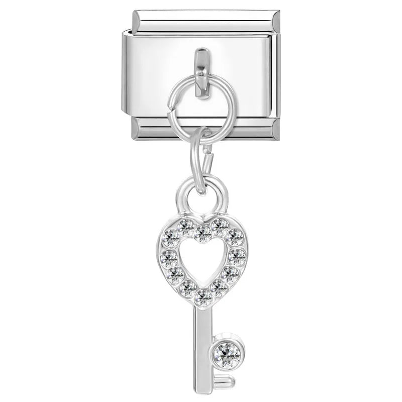 Italian Stainless Steel Charm Links For 9mm Bracelets - Smarsty