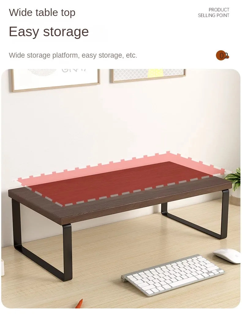 30/40/50cm Monitor Raised Shelf Office Laptop Bracket Desktop Computer Stand Desktop Rack Home Storage Holders Organizer by Smarsty