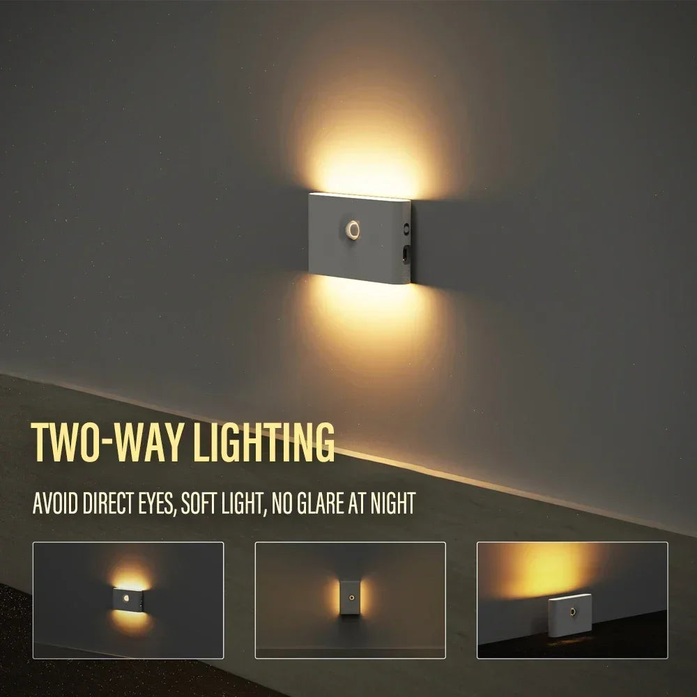 Intelligent Wooden Magnetic LED Night Light for Safety - Smarsty