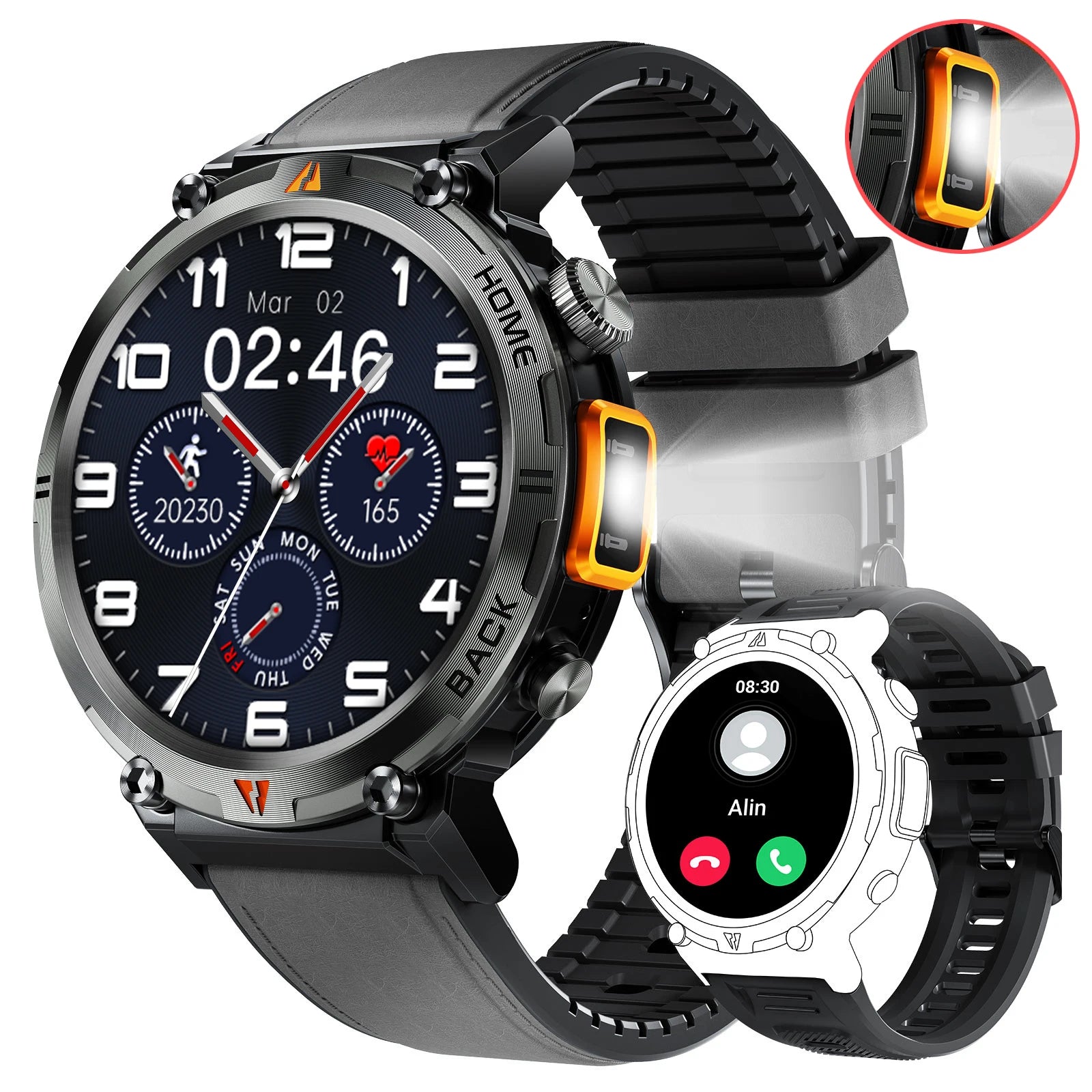 EIGIIS KE3 Smart Watch Bluetooth Call Waterproof Health Monitor - Smarsty