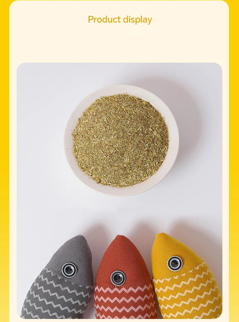 Interactive Cat Fish Toy With Catnip For Playful Kittens - Smarsty
