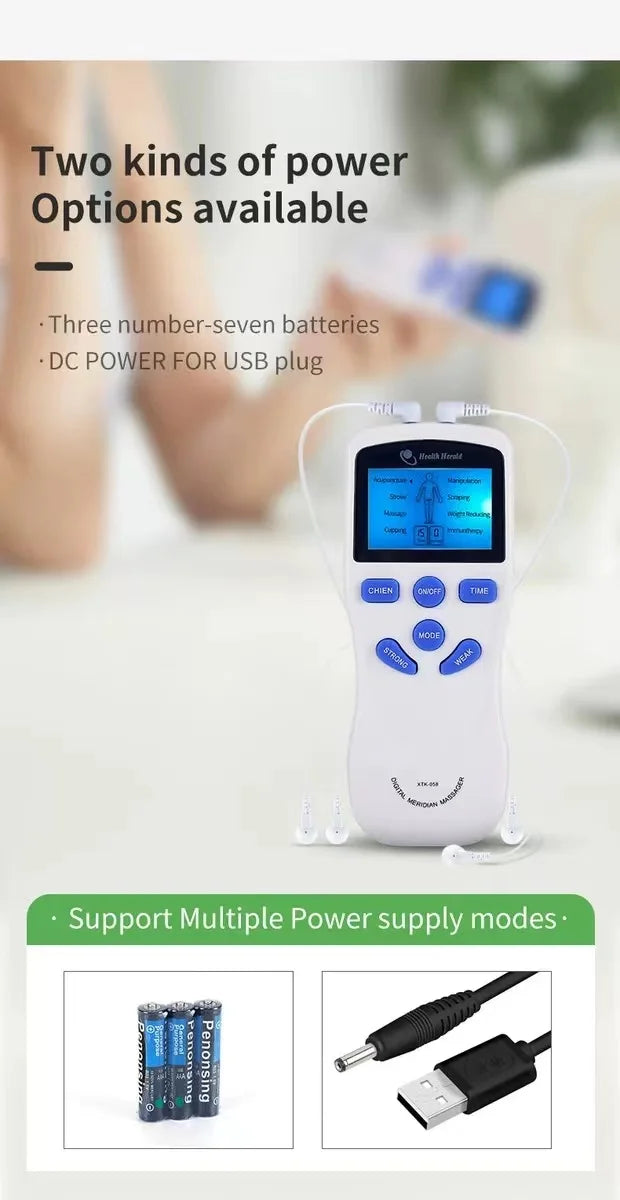 8 Modes EMS Dual Channel Muscle Massager for Fatigue Relief - Smarsty