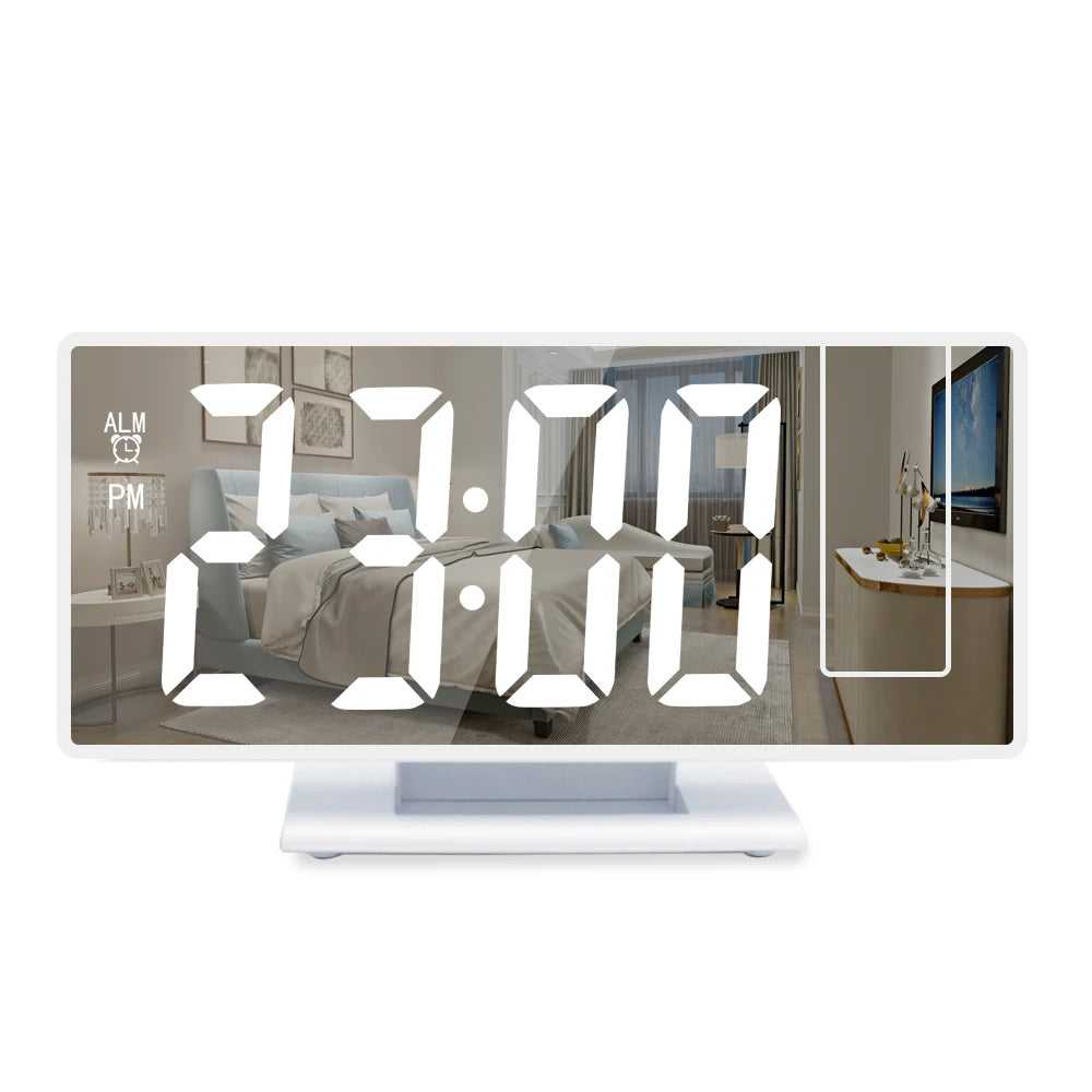 180 Degree Projection Alarm Clock with USB Charging - Smarsty