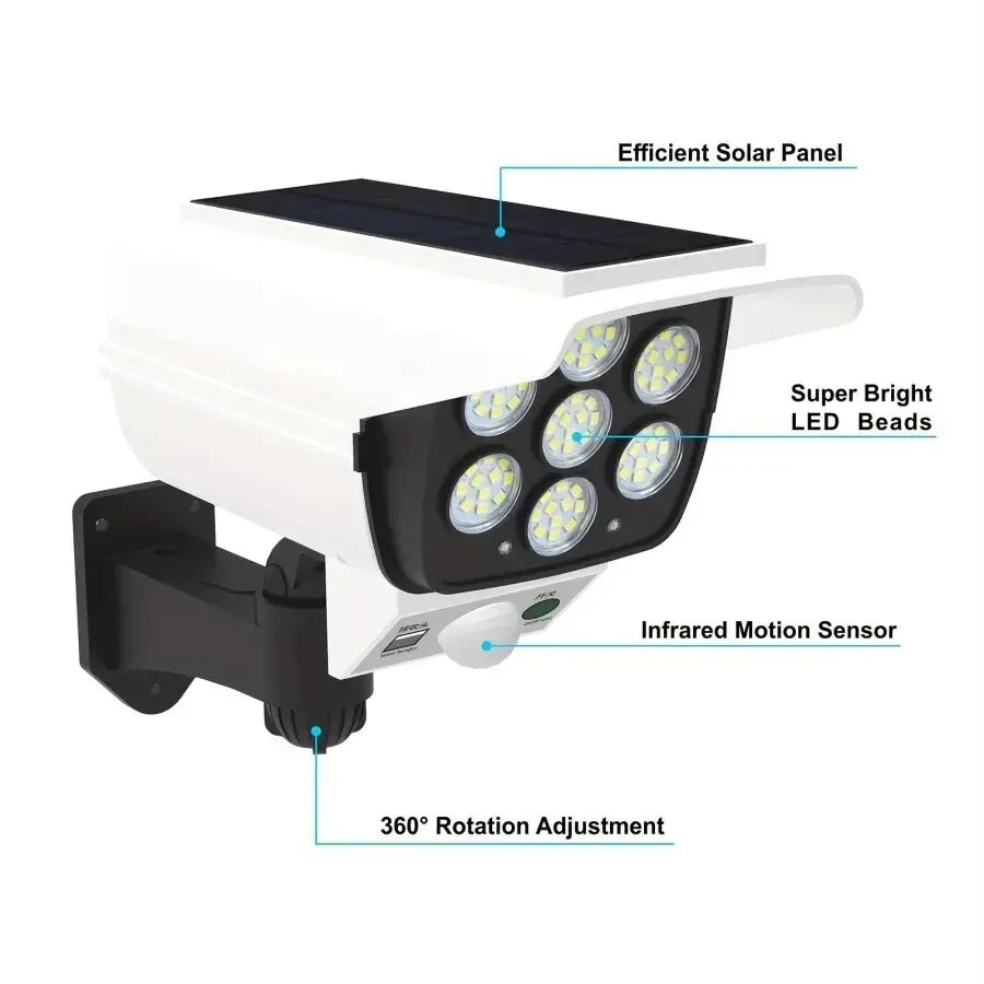 Solar Motion Sensor LED Lights for Outdoor Security - Smarsty