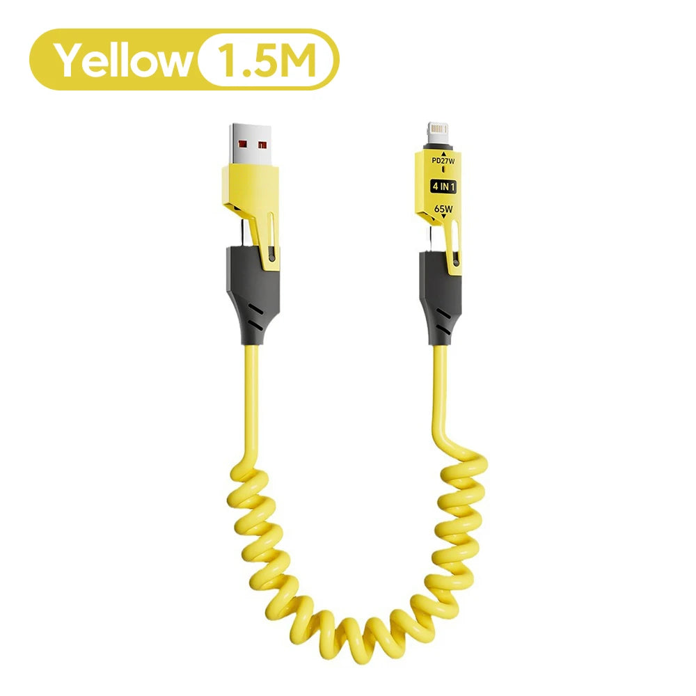 NNBILI 4 in 1 65W Quick Charger Data Cable - Smarsty